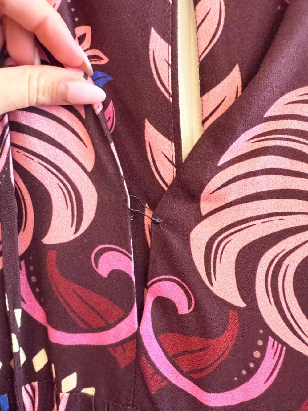 Farm Rio Tropical Splendor Magenta Long Dress - Picture 5 of 6